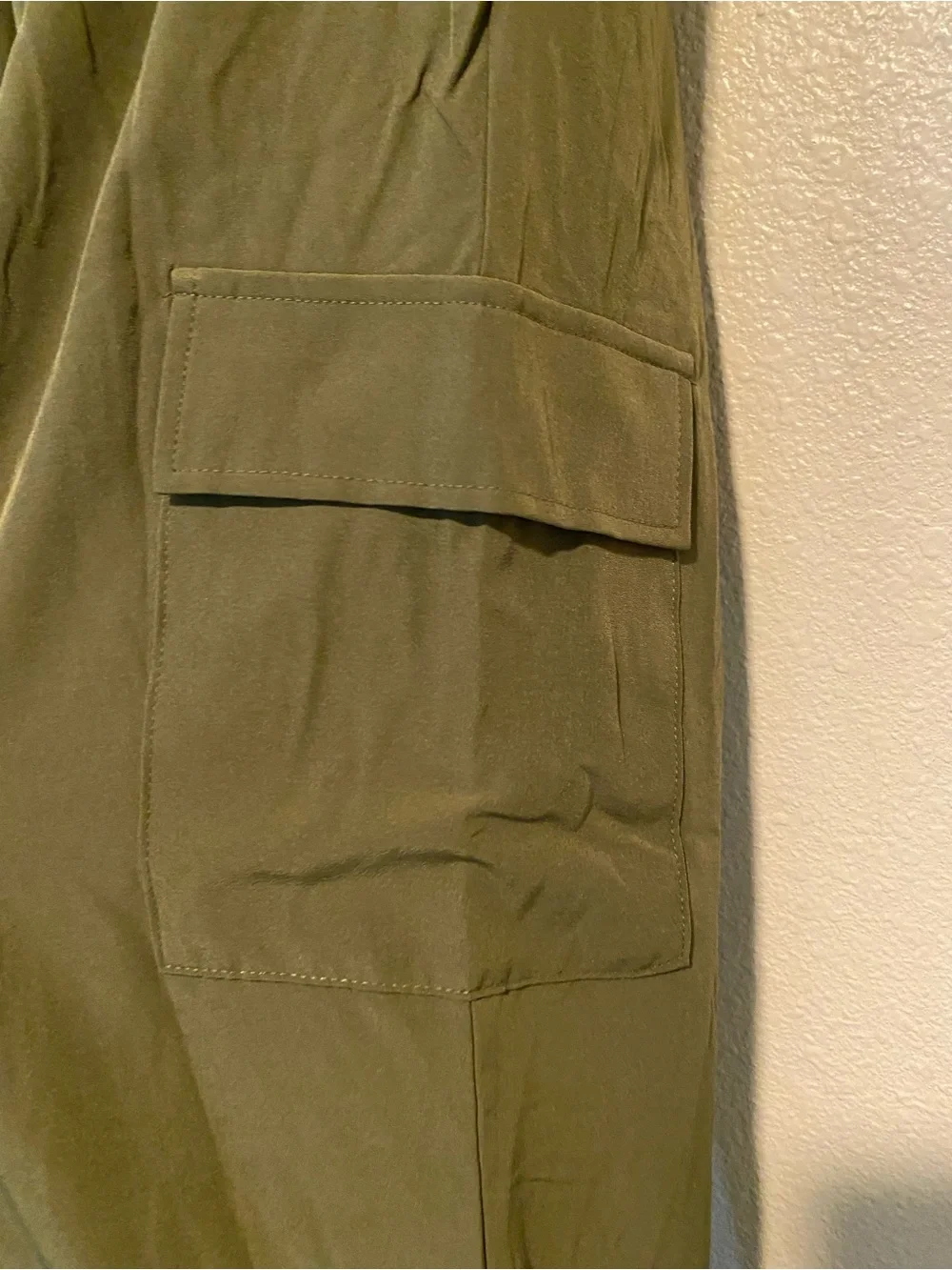 Urban Girl Strapless Olive Wide-Leg Cargo Jumpsuit Size M - Picture 10 of 11